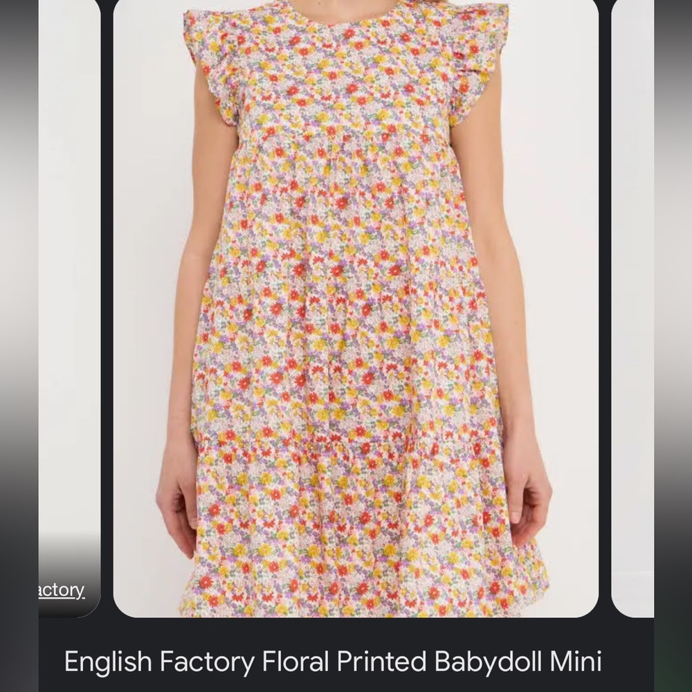 English factory mini dress